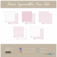 Papers For You Basicos Imprescindibles Rosa Bebe Scrap Paper Pack (10pcs) (PFY-1702) ( PFY-1702)
